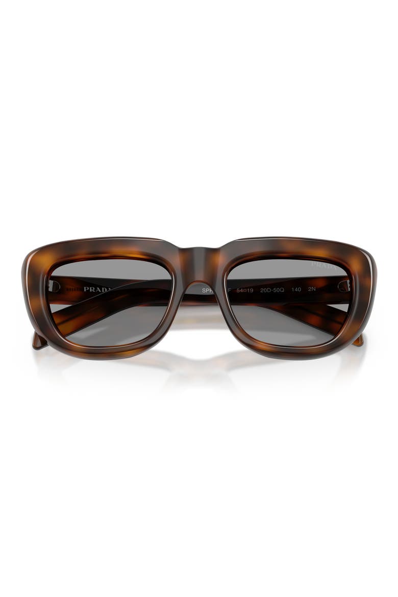 54mm Rectangular Sunglasses, Alternate, color, JUNIPER TORTOISE / GREY