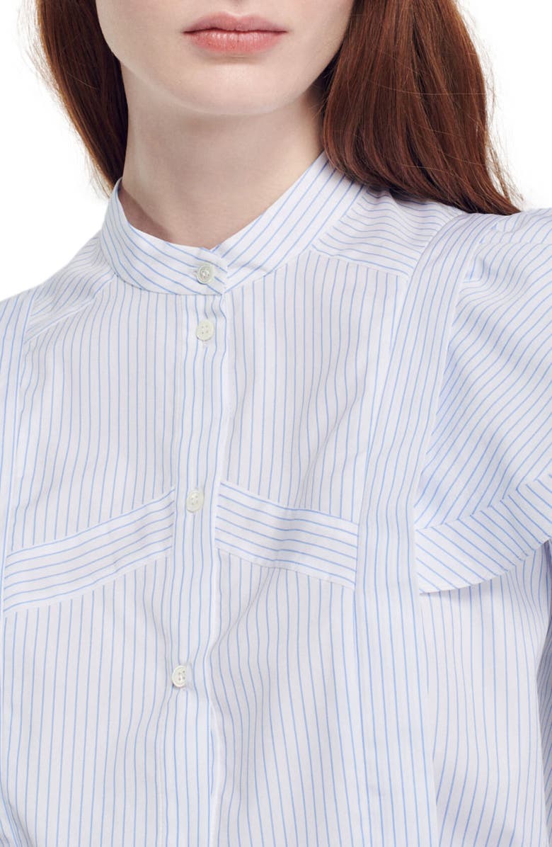 SANDRO Yzeure Stripe Button-Up Shirt, Alternate, color,