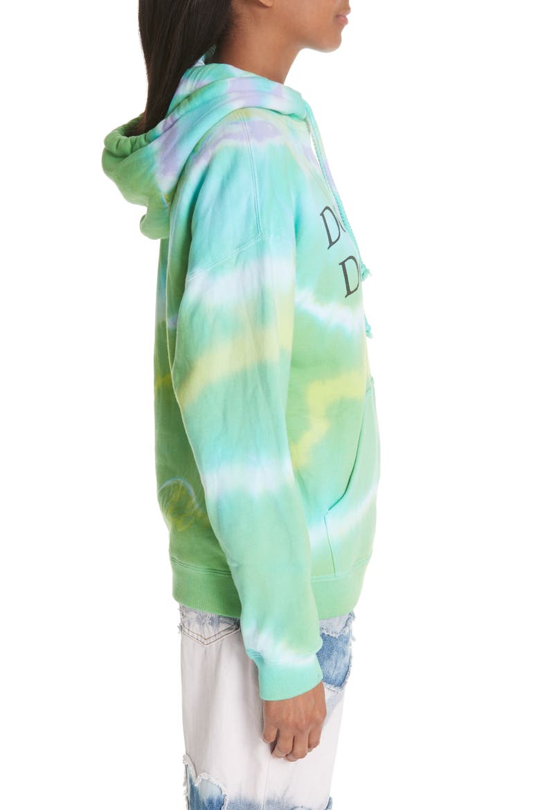 Don't Know Don't Care Tie Dye Hoodie, Alternate, color, TIEDYE