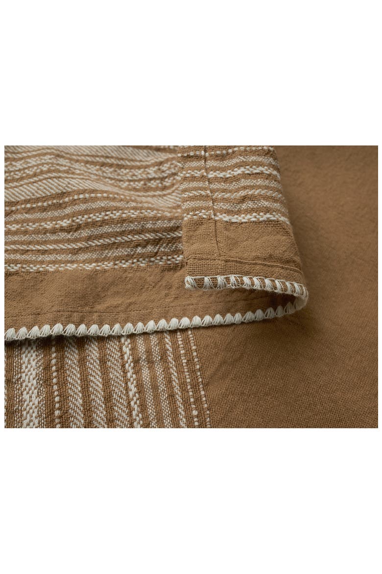 Oak Set of 2 Organic Cotton Hand Towels, Alternate, color, CHESTNUT W/ UNDYED