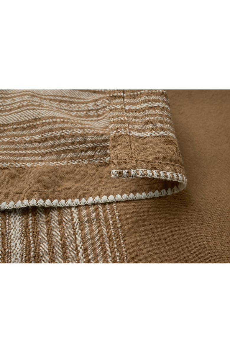 Coyuchi Oak Set of 2 Organic Cotton Hand Towels, Alternate, color, Chestnut W/ Undyed