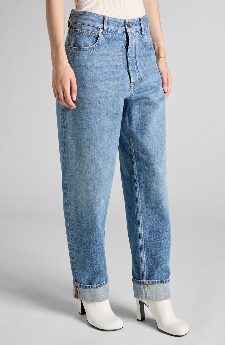 Bottega Veneta Turned Up Jeans, Alternate, color, 