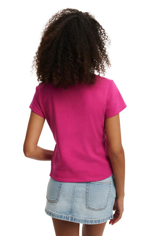 Cotton On 90s Baby Tee In Raspberry Royale