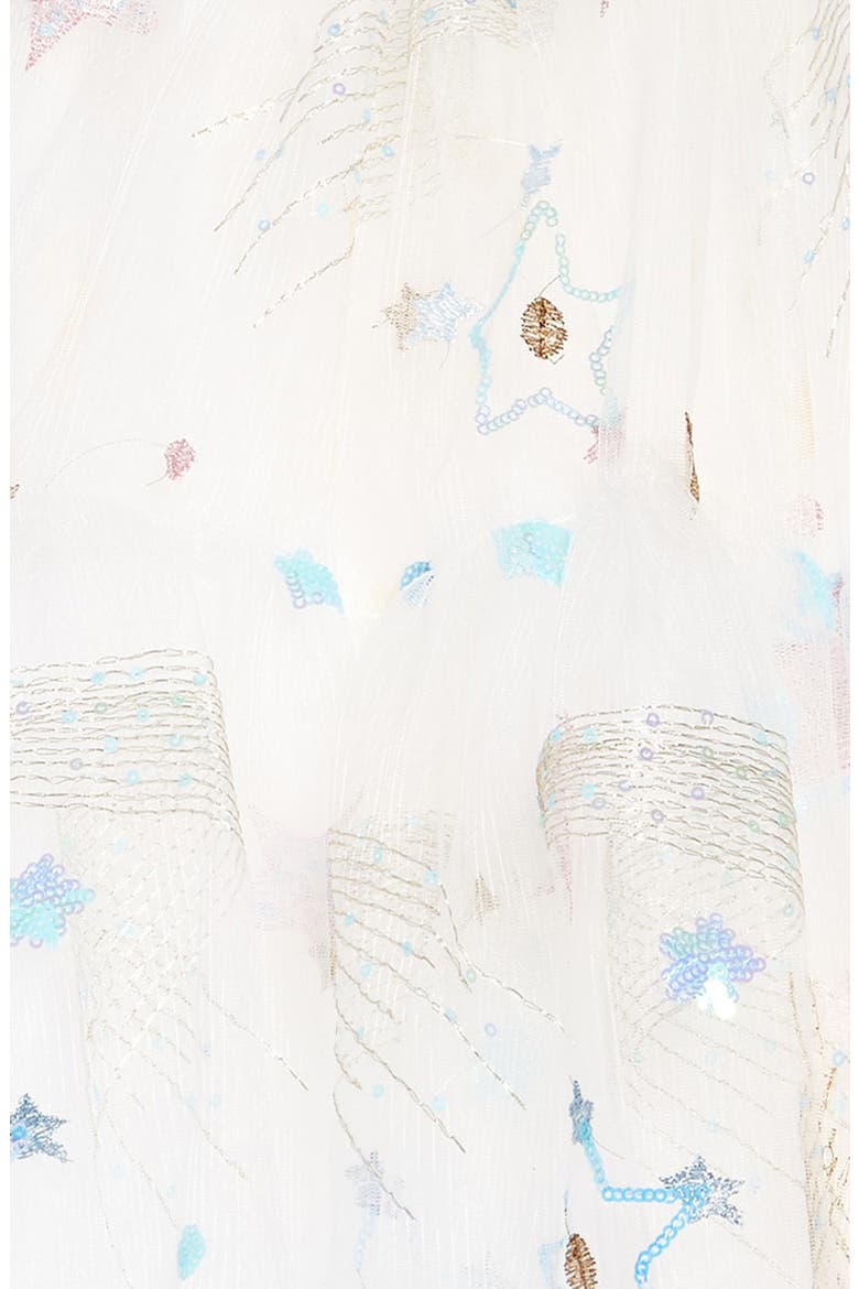 Shooting Star Tulle Dress, Alternate, color, WHITE