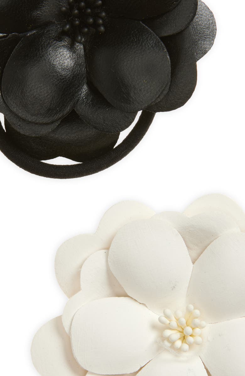 Tasha 2-Pack Floral Ponytail Holders, Alternate, color, 