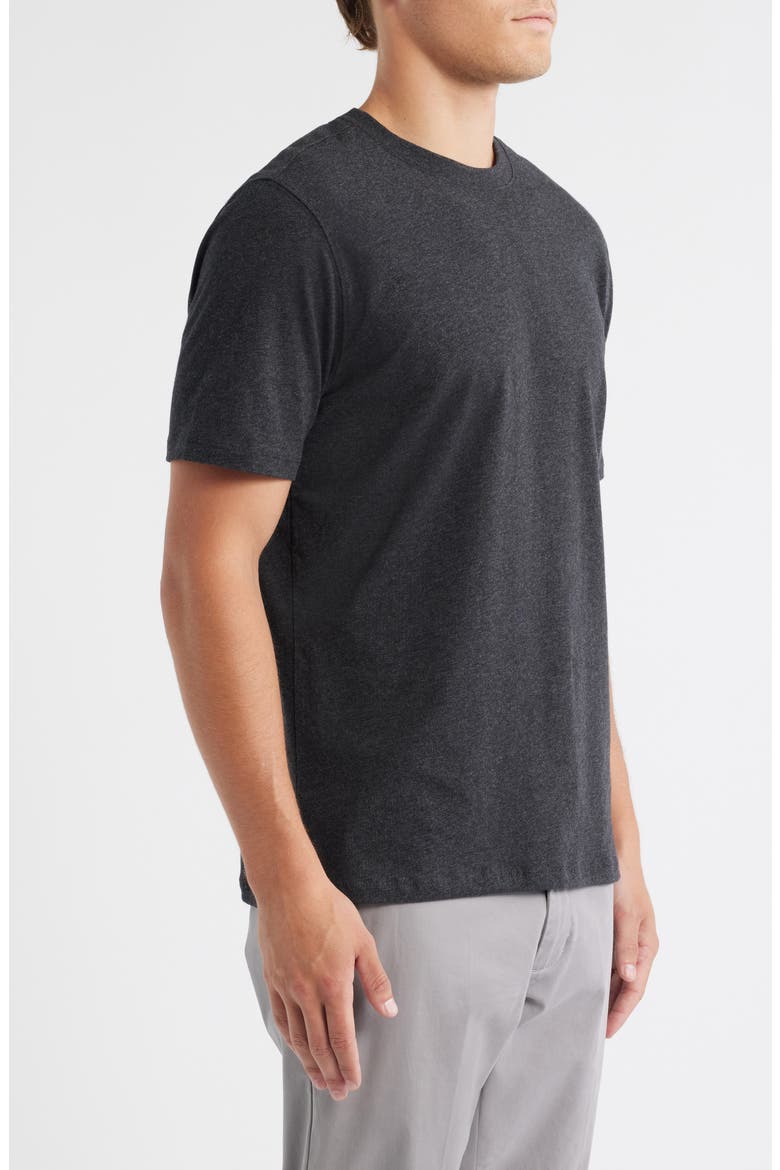 Colson Mélange Stretch Pima Cotton T-Shirt, Alternate, color, CHARCOAL