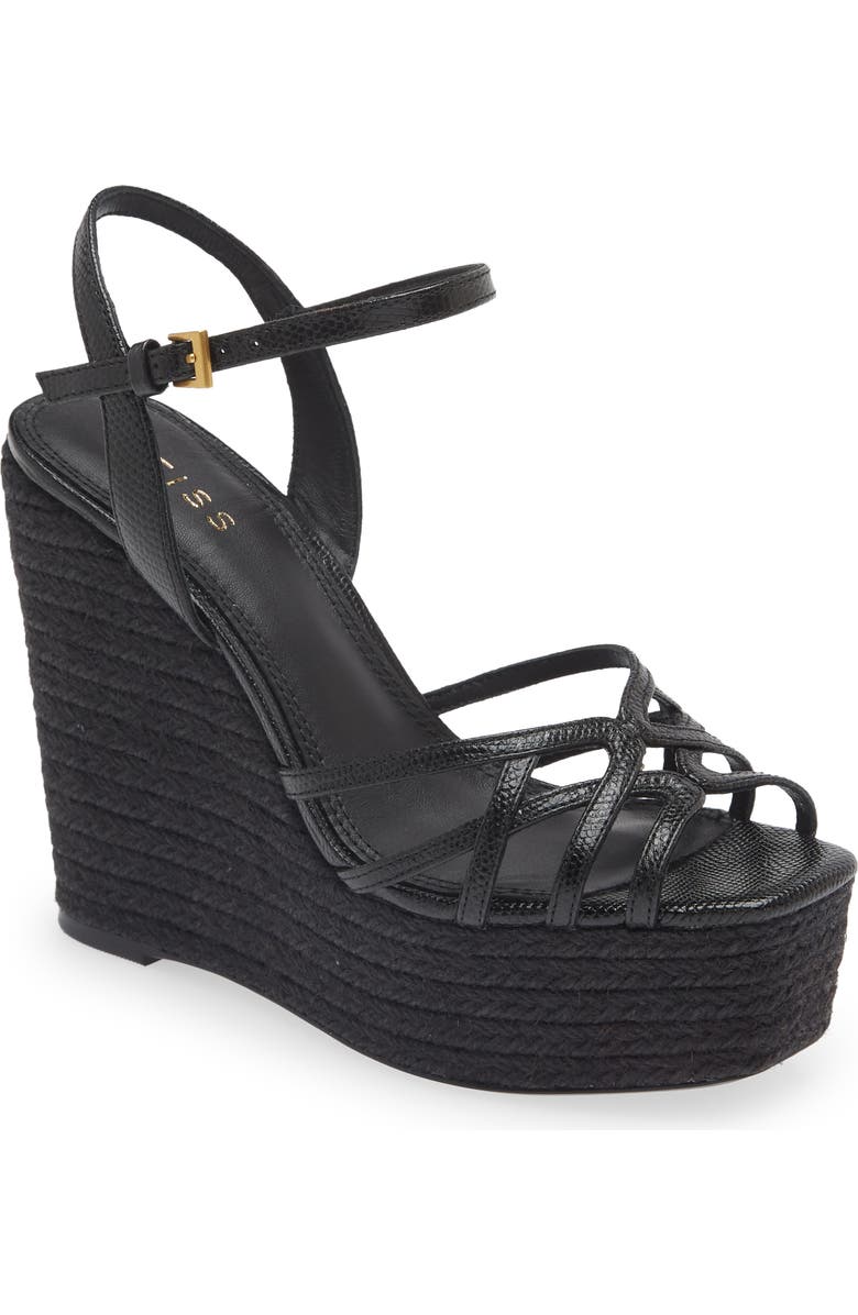 Reiss Elle Espadrille Platform Wedge Sandal, Main, color,