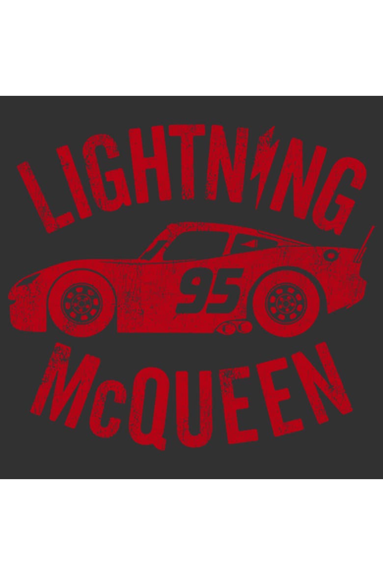 Men's Cars Lightning McQueen Graphic Tee, Alternate, color, Charcoal Heather