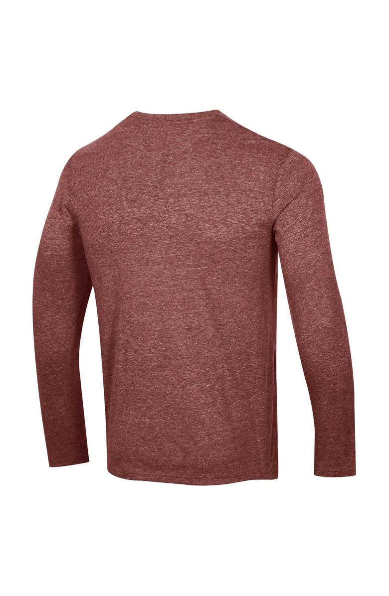 Champion Men's Champion Burgundy Colorado Avalanche Multi-Logo Tri-Blend Long Sleeve T-Shirt, Alternate, color, Burgundy