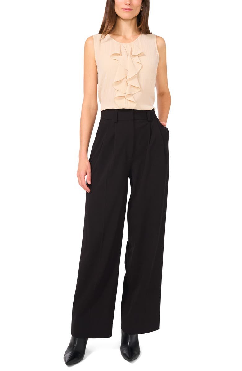 Vince Camuto Ruffle Detail Tank, Alternate, color, Birch