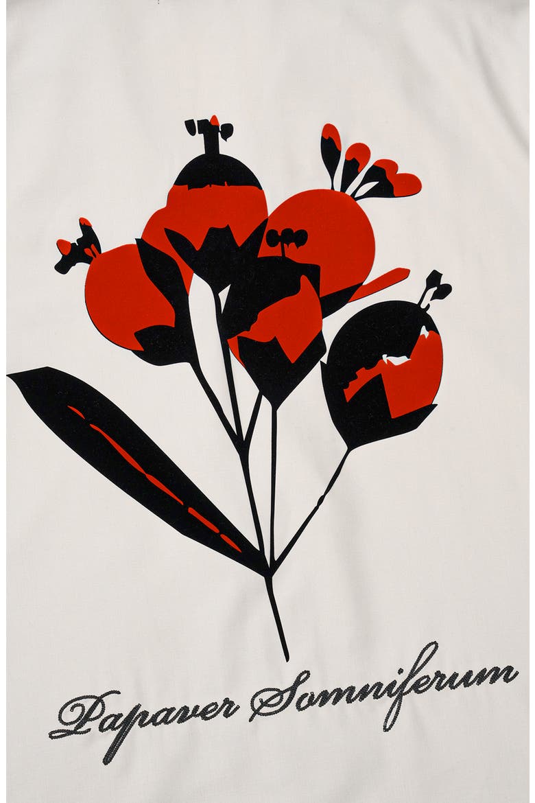 Nathan Poppy Graphic Oversized Button-Up Camp Shirt, Alternate, color, BEIGE POPPY