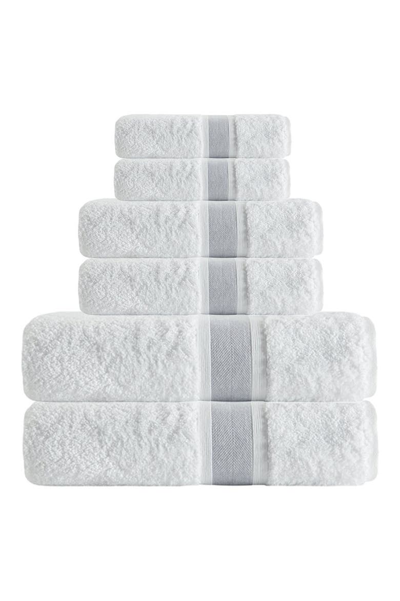 Unique Turkish Cotton 6-Piece Towel Set, Main, color, SILVER