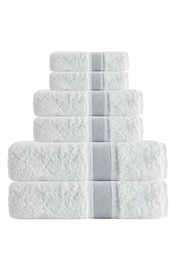 Depera Unique Turkish Cotton 6-piece Towel Set In Silver