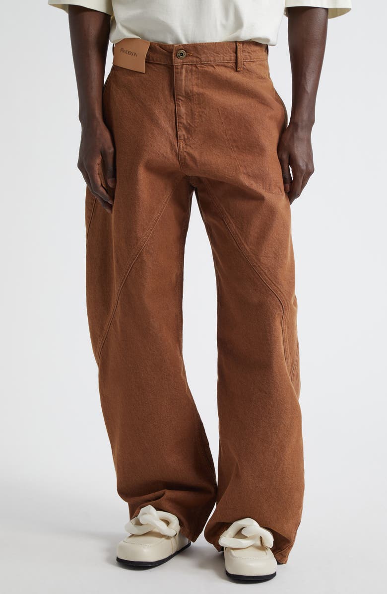 JW Anderson Aged Twisted Workwear Jeans, Main, color,