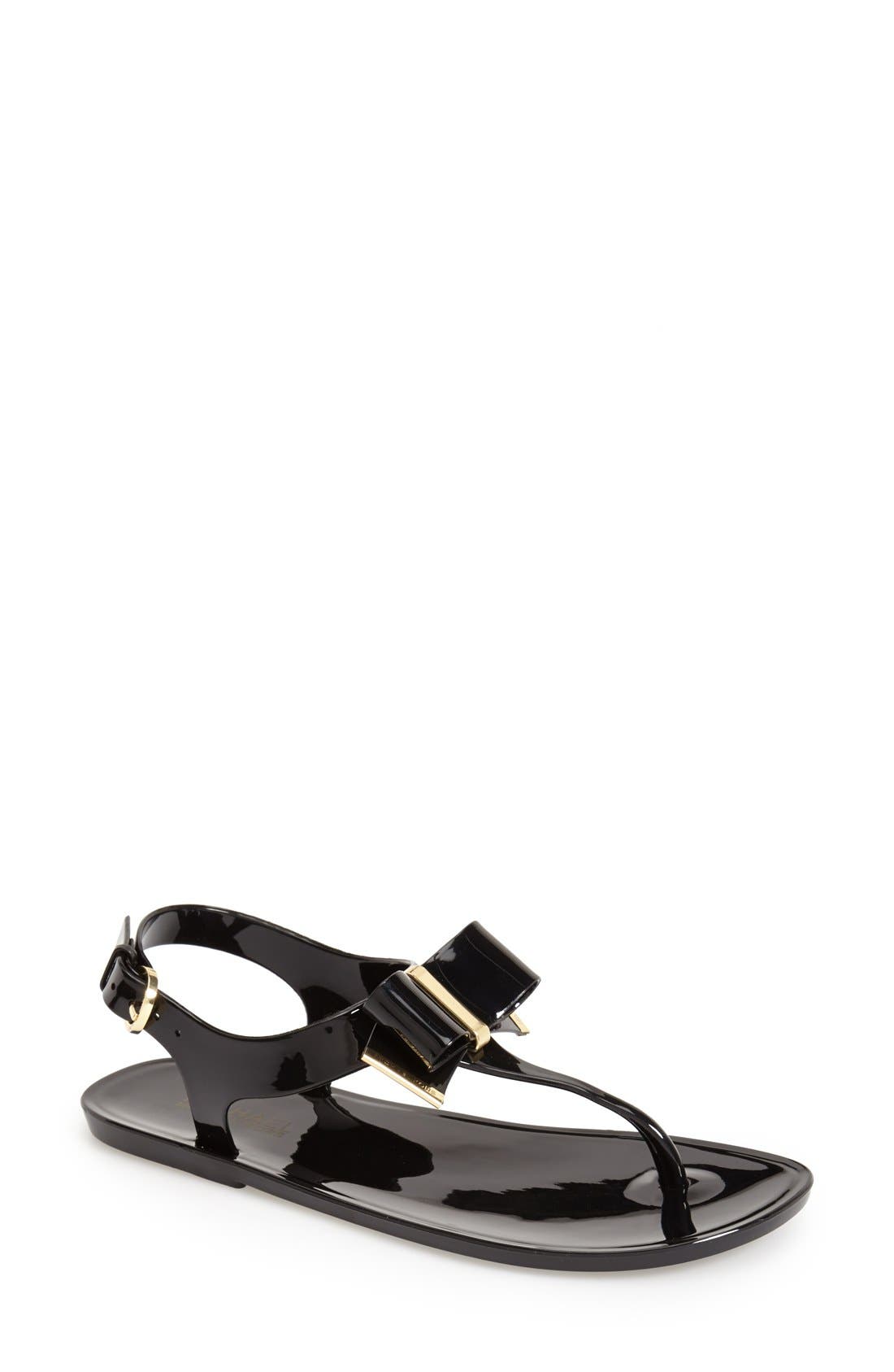 'Kayden' Sandal, Main, color, BLACK