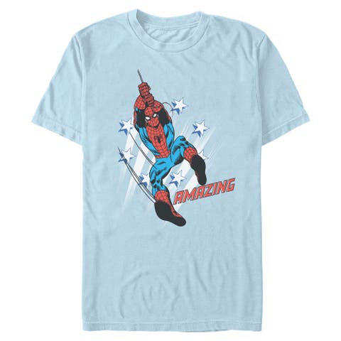 Men's Marvel Spider-Man Amazing Stars Pose  Graphic T-Shirt