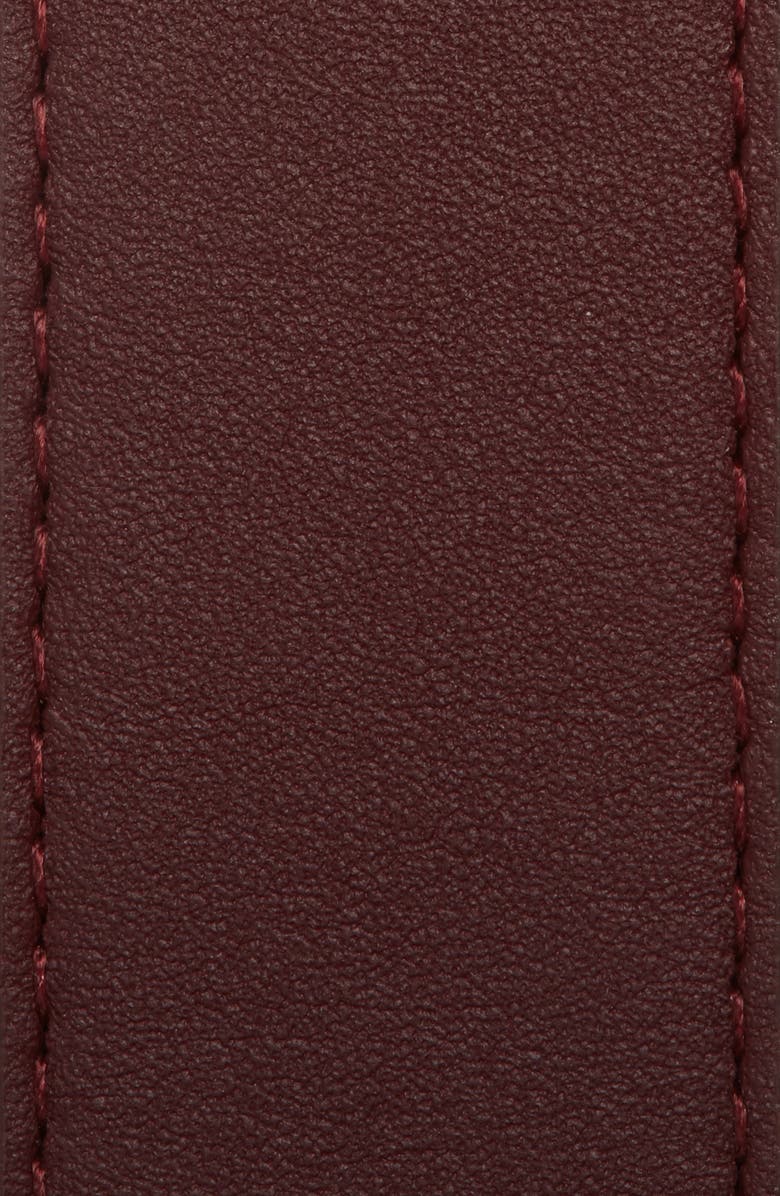 Tory Burch Braided Logo Leather Belt, Alternate, color,