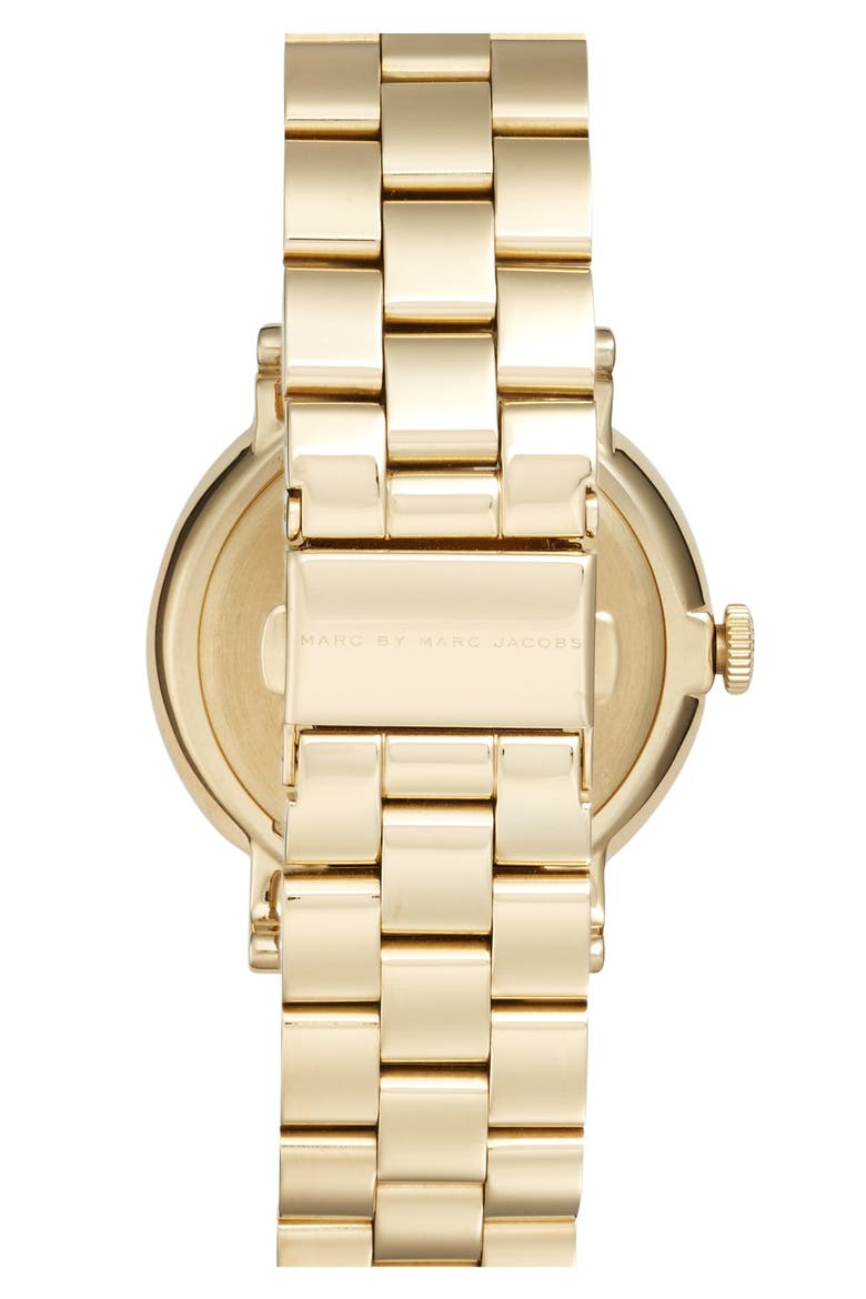 'Baker' Bracelet Watch, 36mm (Nordstrom Exclusive), Alternate, color, ROSE GOLD/ WHEAT