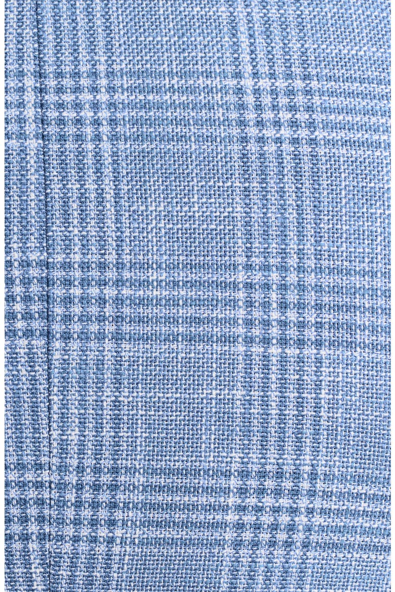 Glen Plaid Cotton Blend Sport Coat, Alternate, color, BLUE
