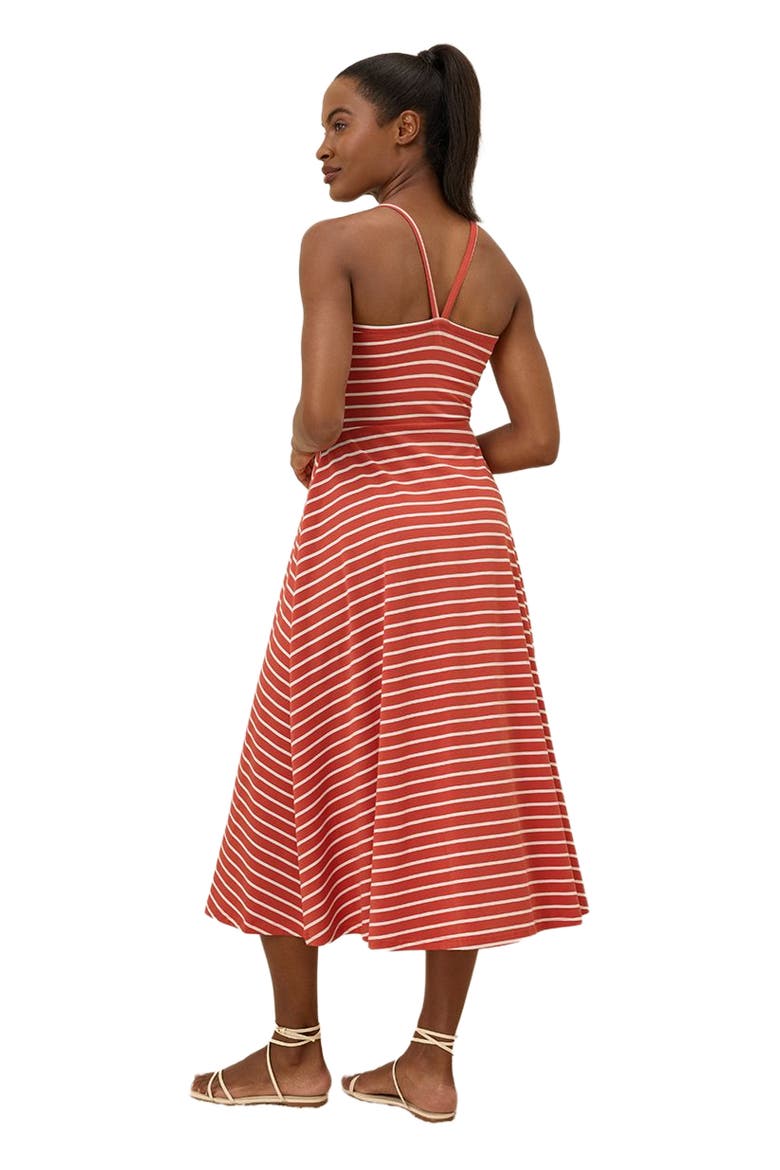Fit & Flare Midi Dress, Alternate, color, Daytripper Stripe