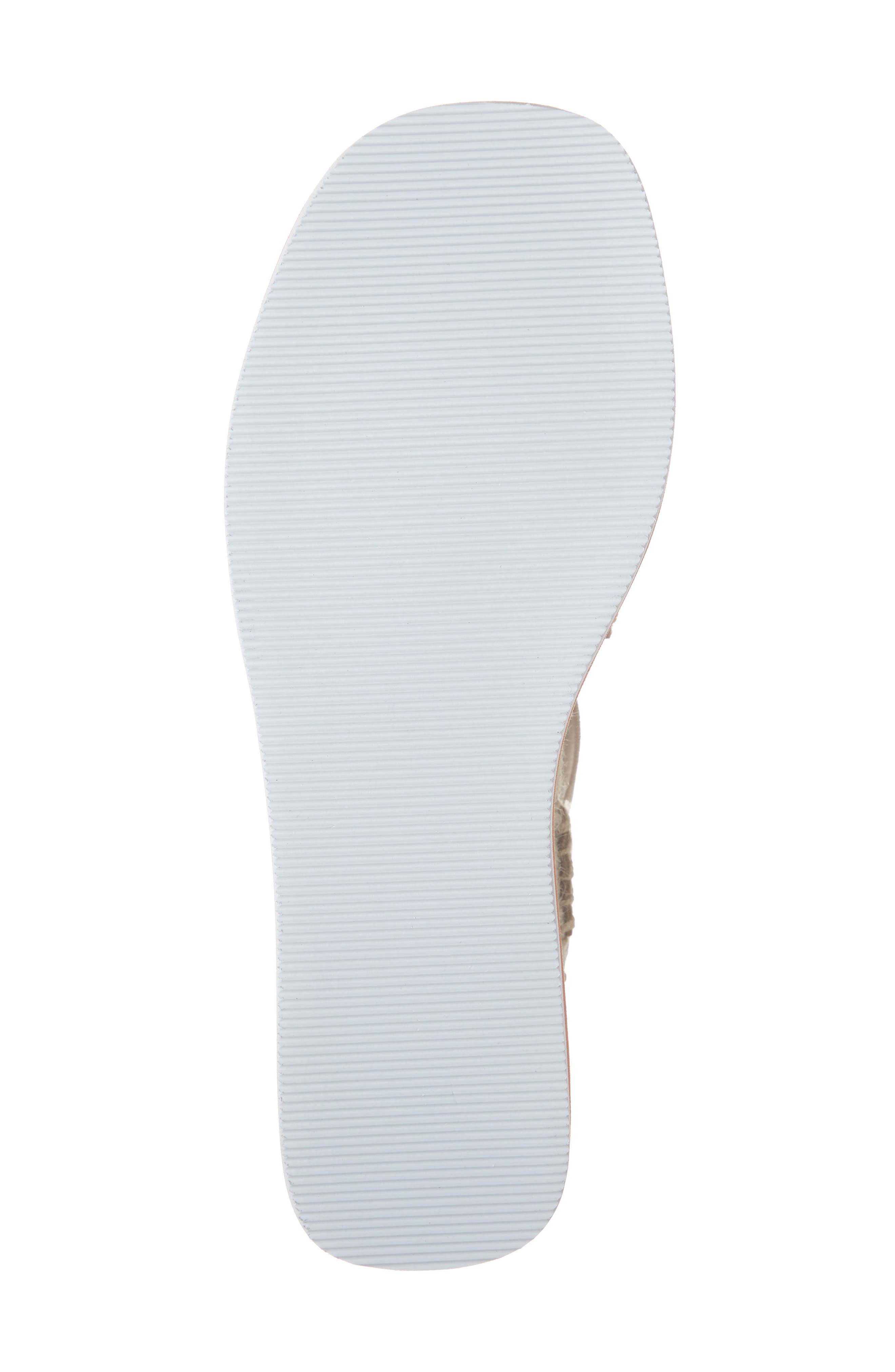 Audrey Wedge Sandal, Alternate, color, NUDE FABRIC