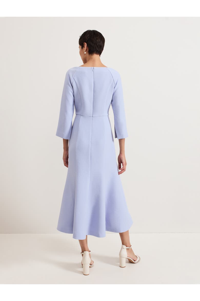 Sienna Asymmetric Collar Midi Tux Dress, Alternate, color, Pale Blue