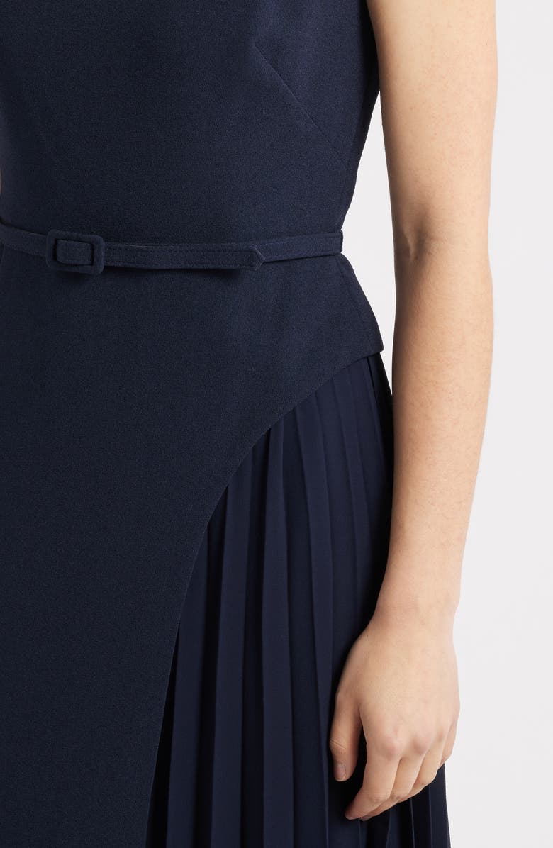 Eliza J Sleeveless Midi Dress, Alternate, color, Navy