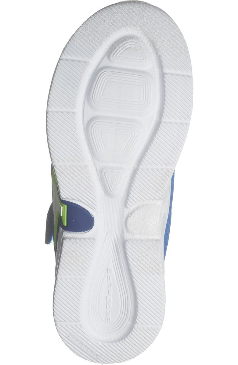 SKECHERS Kids' S-Lights Where's My Skechers? Sneaker, Alternate, color, Blue Lime