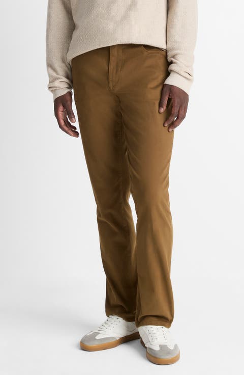 Dylan Slim Fit Peached Stretch Cotton Pants