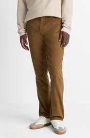 Vince Dylan Slim Fit Peached Stretch Cotton Pants