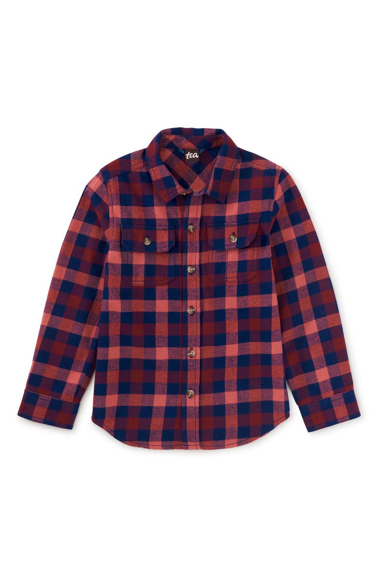 Flannel Button Up Shirt, Main, color, Daegu Plaid