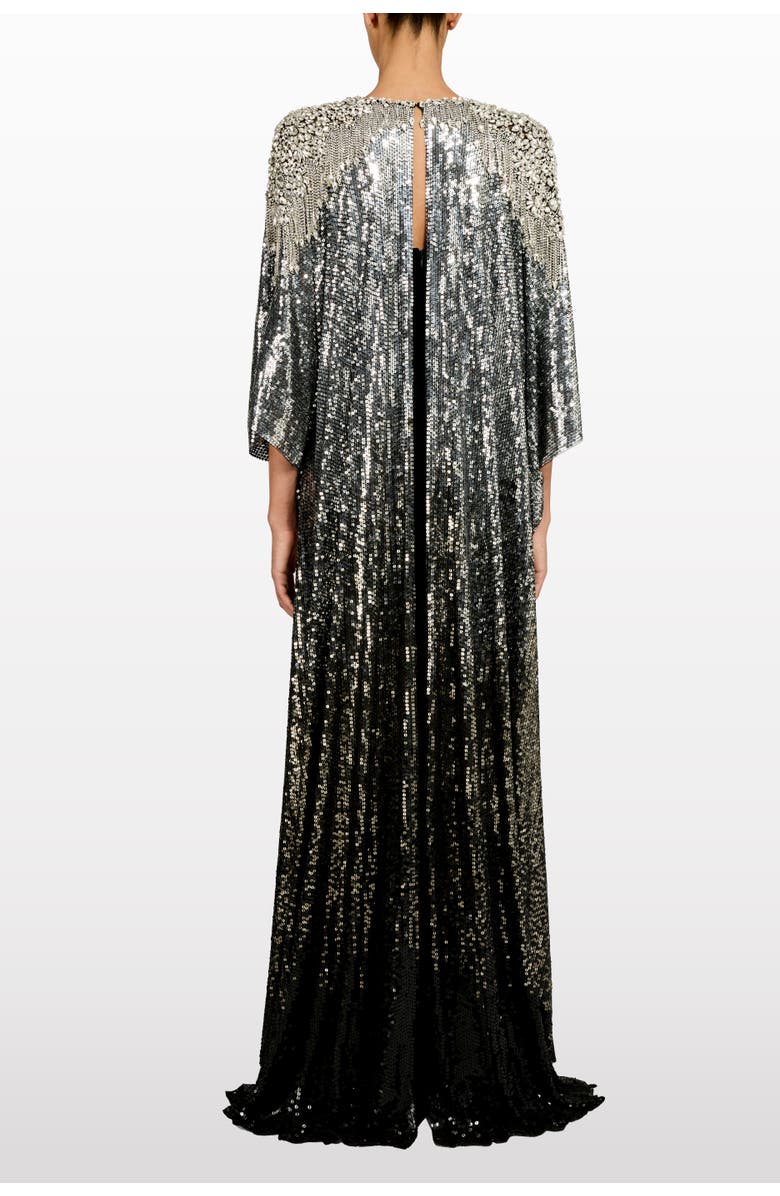Jenny Packham Cassia Maxi Dress, Alternate, color, Liquorice