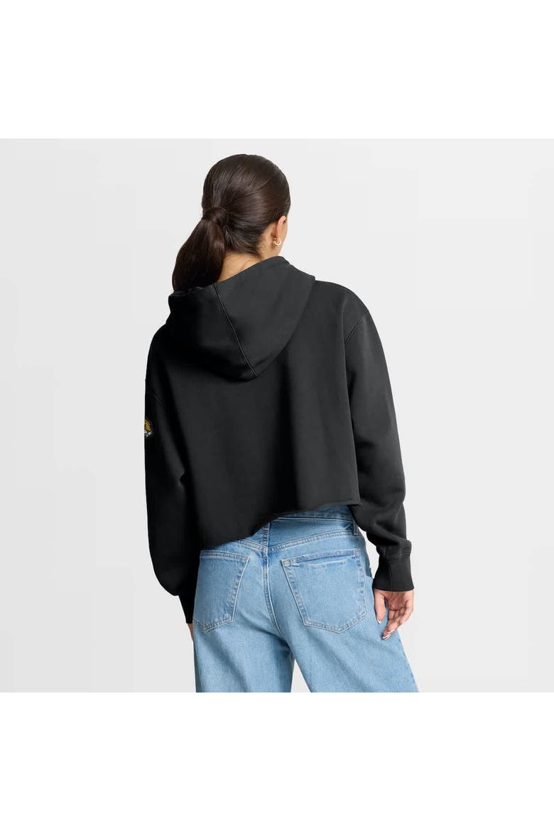 Women's Fanatics Black Jacksonville Jaguars Oversized Hometown Heritage Cropped Hoodie, Alternate, color, Black