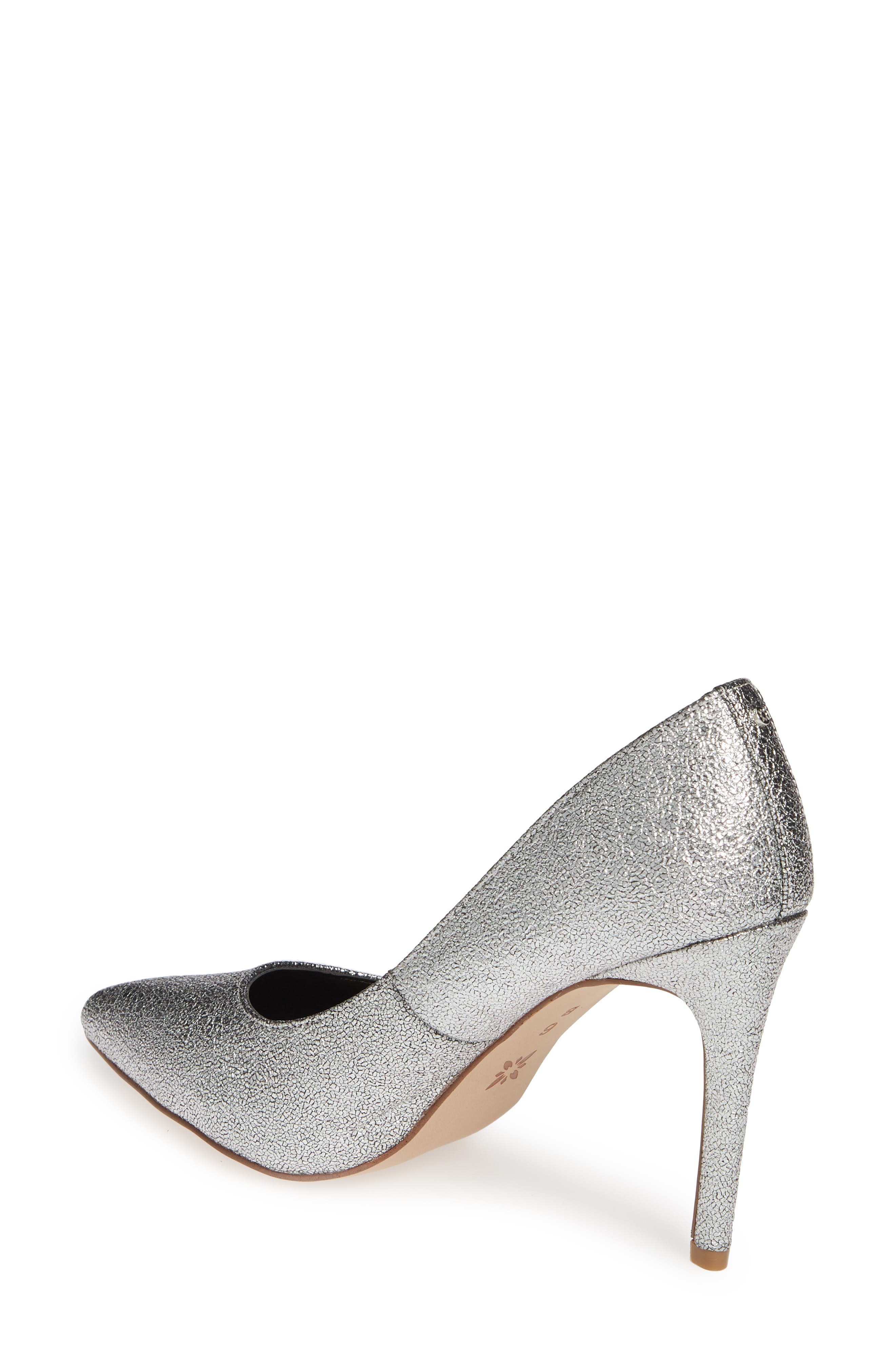 Heidi Pump, Alternate, color, SILVER LEATHER