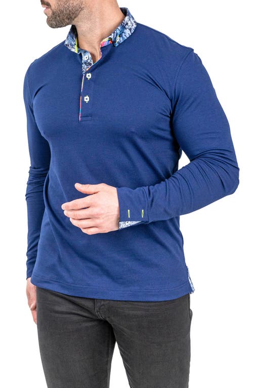 Maceoo Men's Newton Crypt Polo Shirt In Blue
