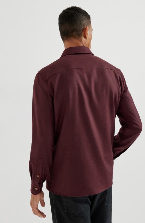 Brunello Cucinelli Long Sleeve Shirt Featuring Chest Pockets In Purple