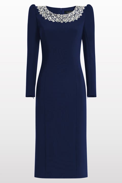 Jacquetta Embellished Midi Dress