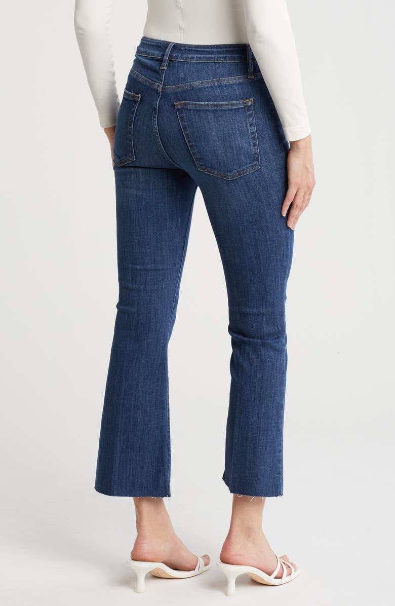 Raw Crop Mini Bootcut Jeans
