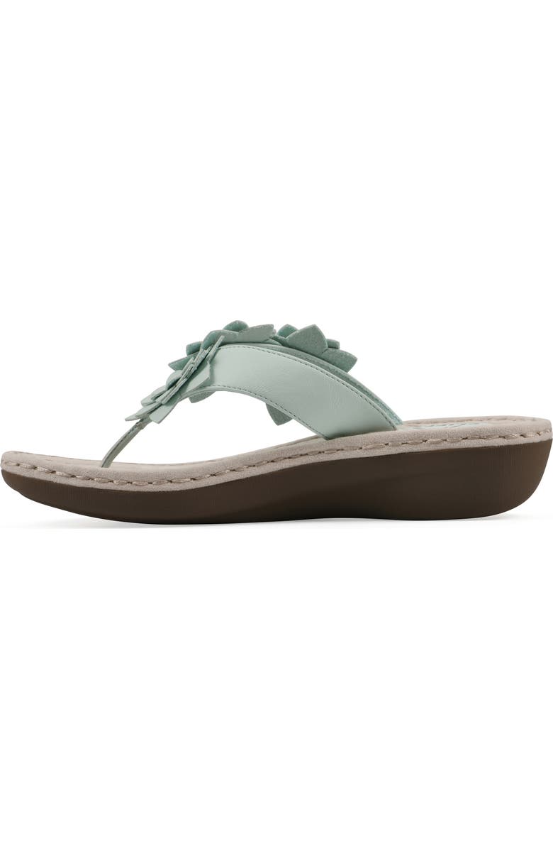 CLIFFS BY WHITE MOUNTAIN Content Wedge Sandal - Wide Width Available, Alternate, color, Mint Smooth