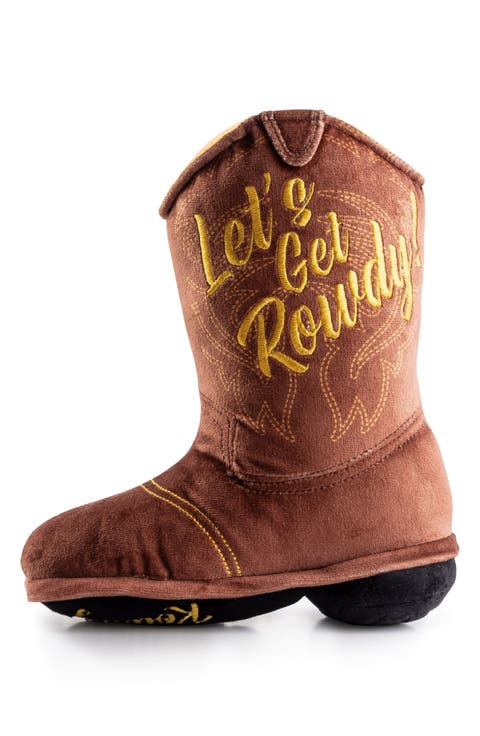 Cowboy Boot Squeaker Dog Toy