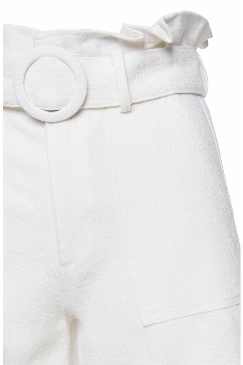 Paperbag Waist Shorts, Alternate, color, LITTLE WHITE LIES