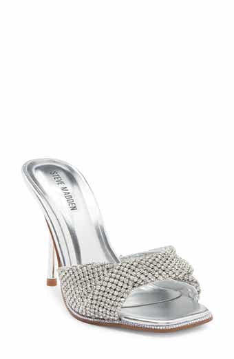 Steve Madden MVP Rhinestone Twist Stiletto Sandal