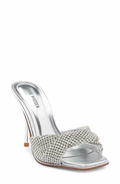 Steve Madden MVP Rhinestone Twist Stiletto Sandal