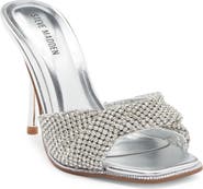 Steve Madden MVP Rhinestone Twist Stiletto Sandal