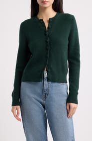 Madewell Shrunken Cotton Blend Cardigan