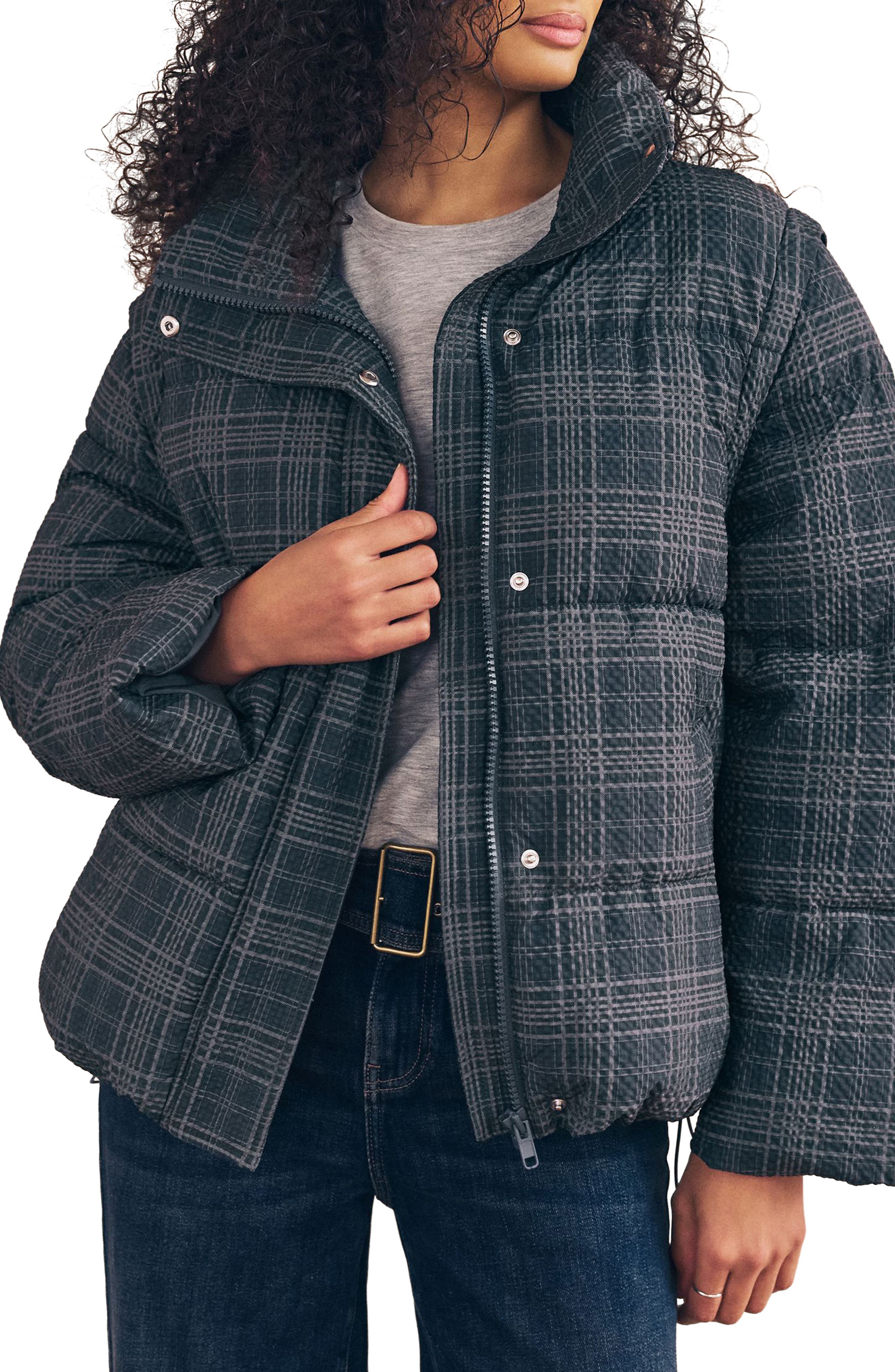 Check Puffer Jacket