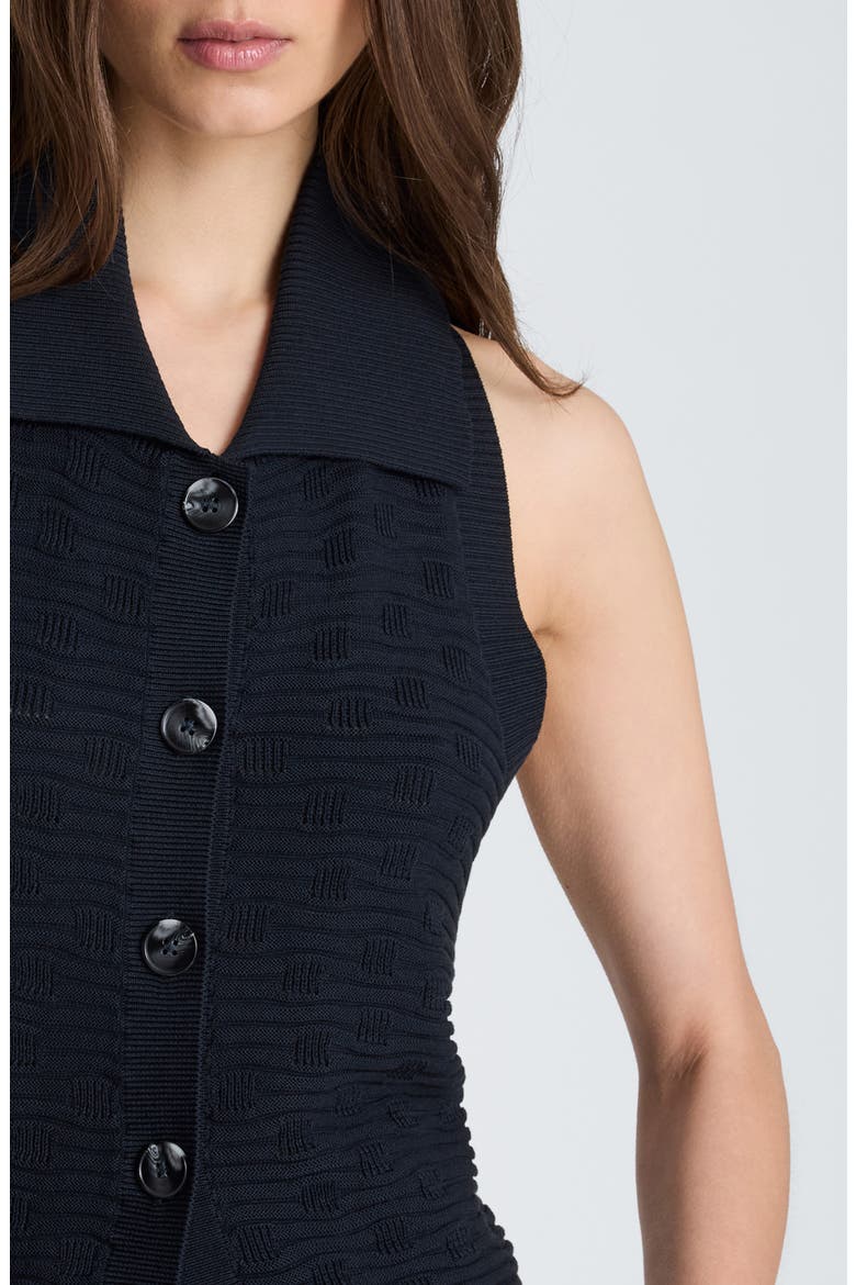 Halter Sweater Tank, Alternate, color, DARK NAVY