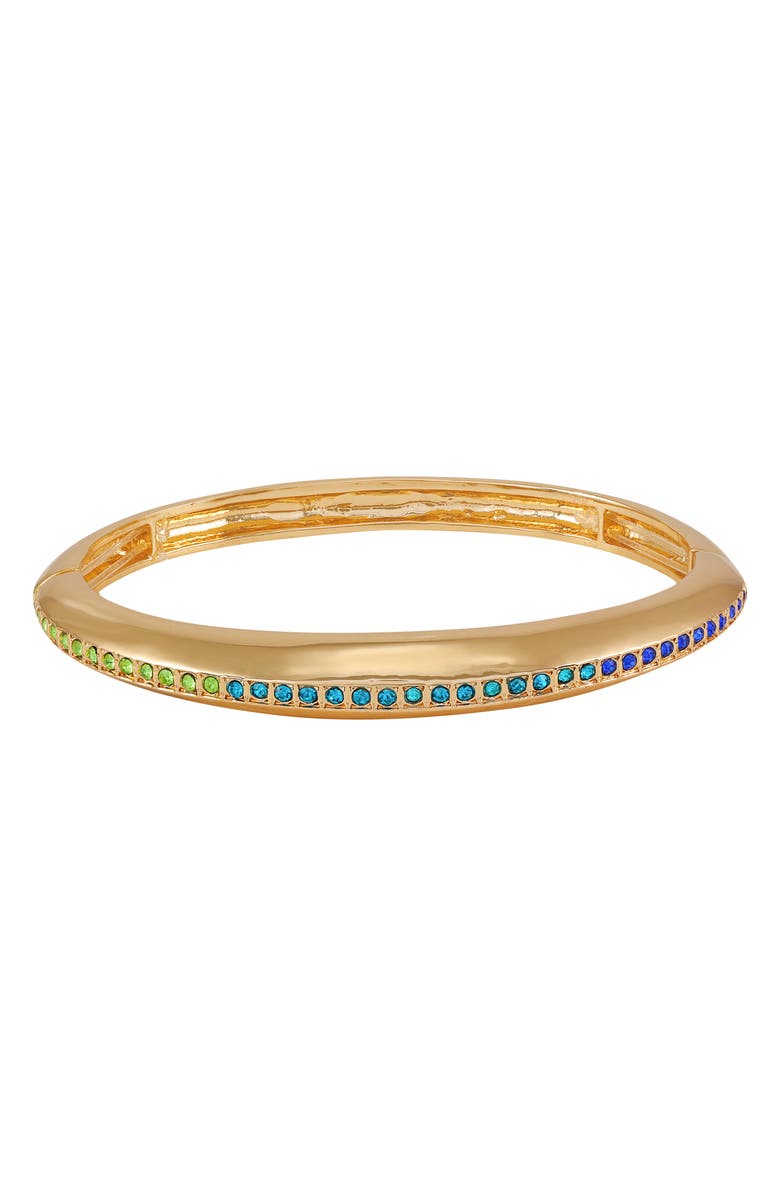Vince Camuto Crystal Stretch Bangle Bracelet, Main, color, Goldtone