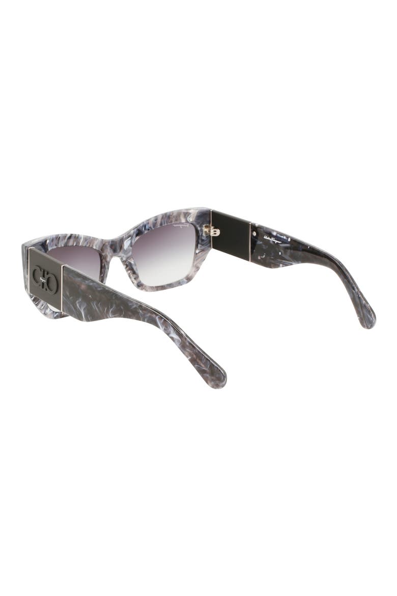 54mm Modified Rectangular Sunglasses, Alternate, color, MARBLE GREY