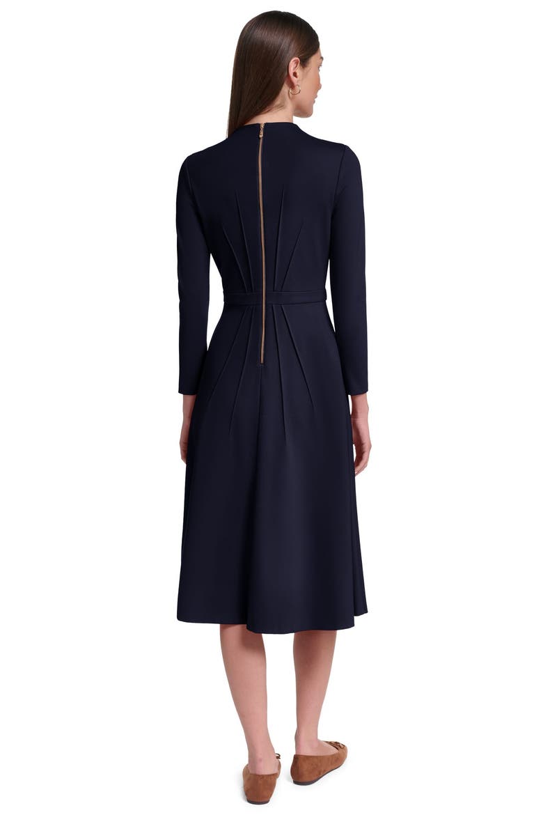 Long Sleeve Knit Midi Dress with Hardware, Alternate, color, Deep Navy